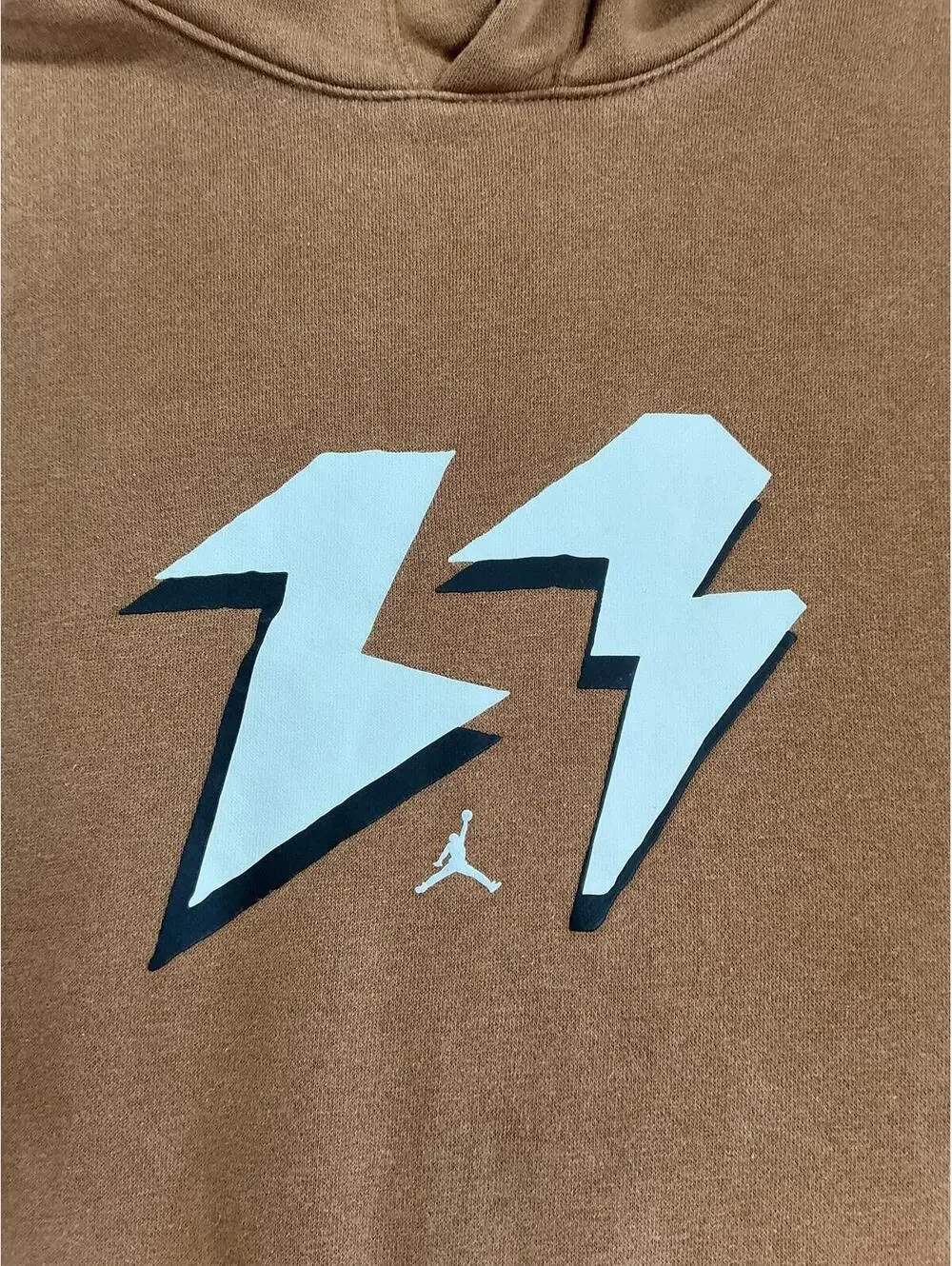 Jordan Brown Hoodie with Graphic Logo XXL‎